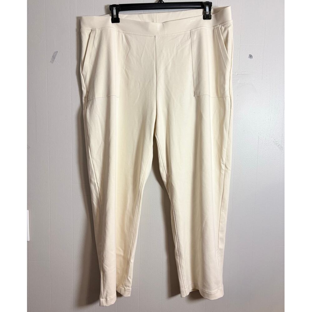 Haven Well Within XXL Elastic Waist Pull On Cream Knit Pants BNWT